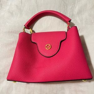 Pink Leather Handbag